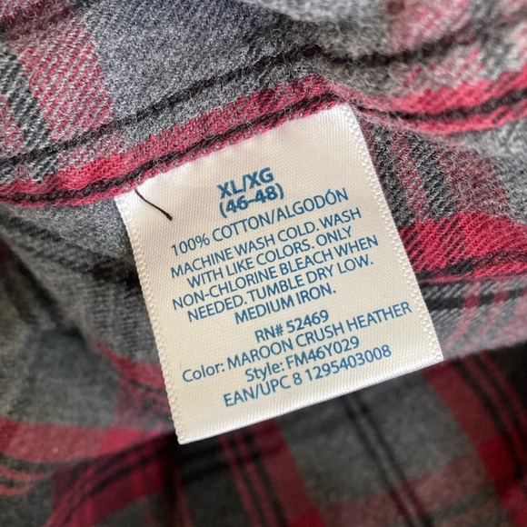 Faded Glory | Men’s Plaid Button Down Shirt - Picture 4 of 4